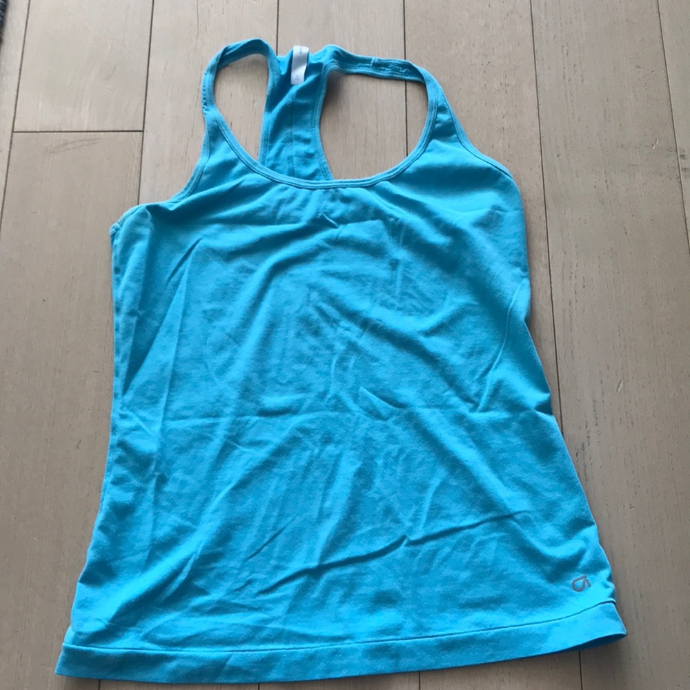 Gapfit neon blue racerback tank